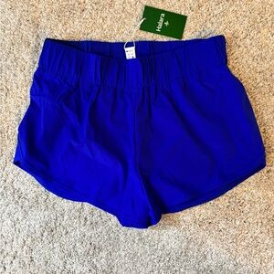 HALARA Women's high waisted deep space Blue Athletic Shorts